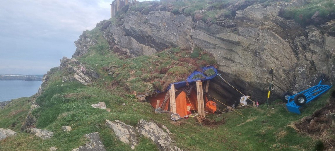 Cornwall clifftop sleep site