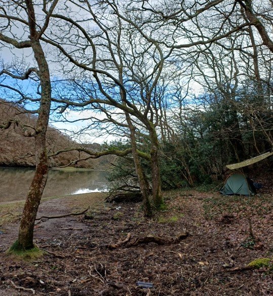 Cornwall riverside sleep site